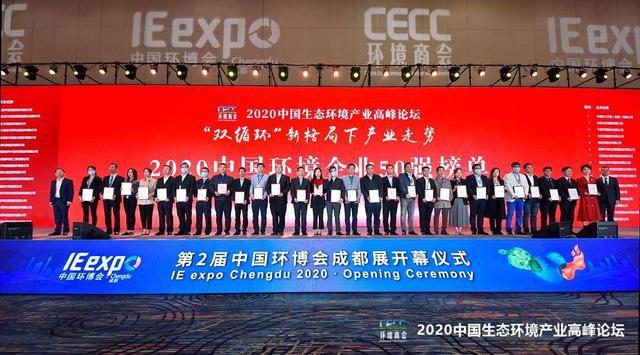 “2020中国环境企业50强”榜单出炉 9家公司营收过百亿13家营收50亿至10(图1)