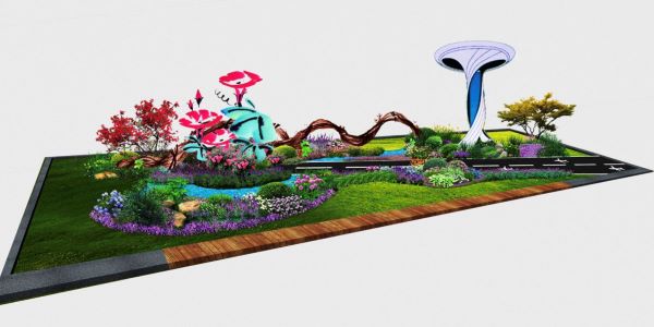 探秘上海（国际）花展长三角展区：“名画与花境”的背后是绿色低碳与科技的魅力(图8)